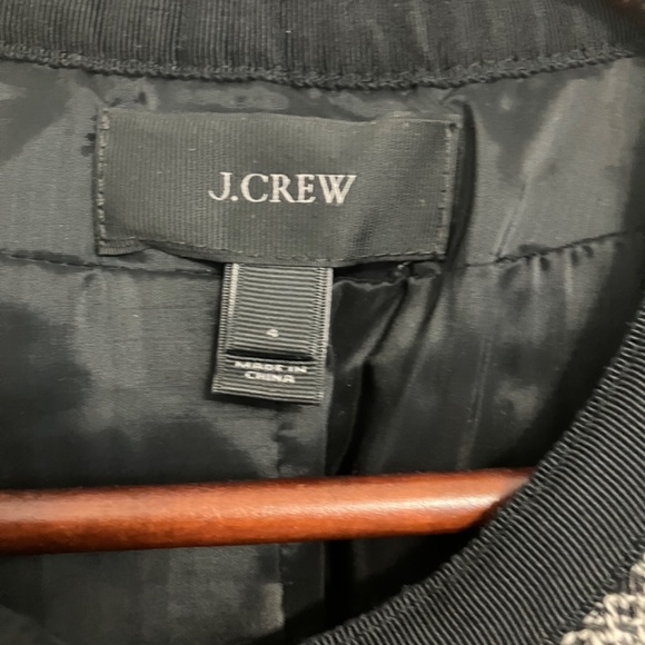 J.Crew, size 4, black and white tweed blazer jacket - Picture 2 of 6